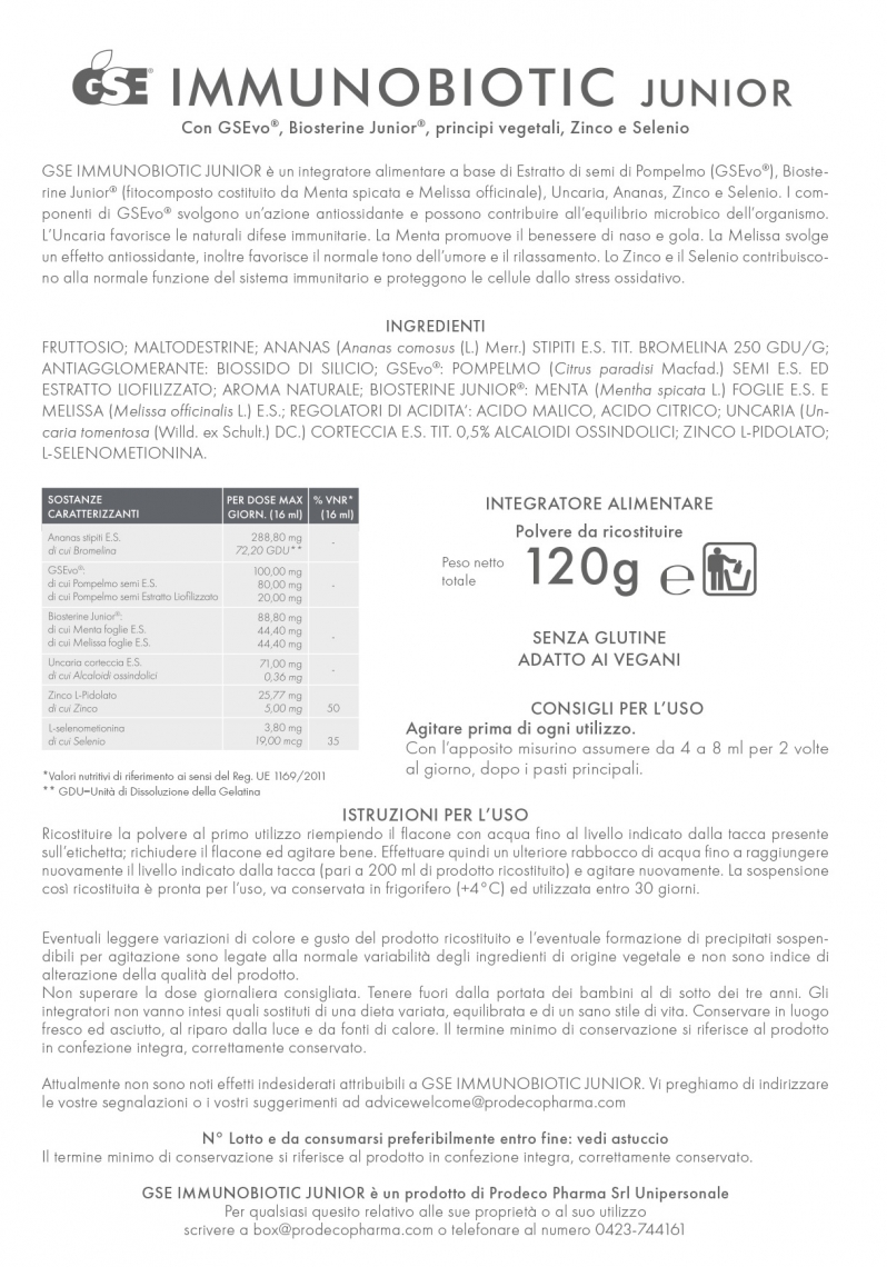 1 FI.0967.GS01.GSE IMMUNOBIOTIC JUNIOR.bugiardino.Rev.R.00.2024.03.28 2