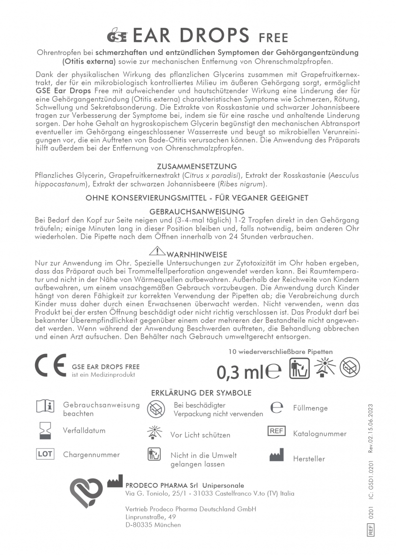 FI.0201.GSD02 D GSE EAR DROPS GERMANIA.bugiardino.Rev.02.15.06.2023