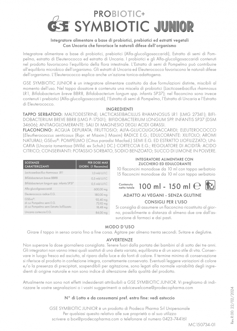 FI.1450.01.GS0 GSE SYMBIOTIC JUNIOR 10 F.BUGIARDINO.Rev.00.2024.04.22 2